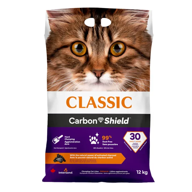 Intersand Classic kočkolit Carbon Shield - 12 kg