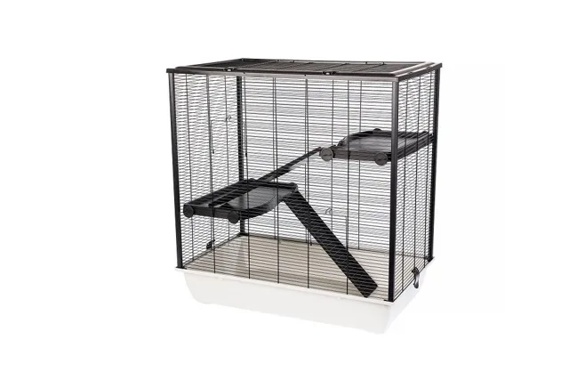 INTERZOO Frodo + Plastic Klec pro hlodavce 78 cm tmavě šedá