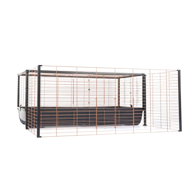 Interzoo klec pro králíky 120 s rozšířením - D 118 x Š 116 x V 50 cm
