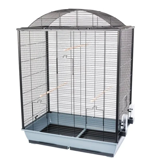 INTERZOO Nicola XL Klec pro ptáky 78 cm šedá