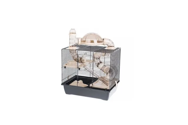 INTERZOO Rocky + Taras Klec pro křečky 42 cm béžová