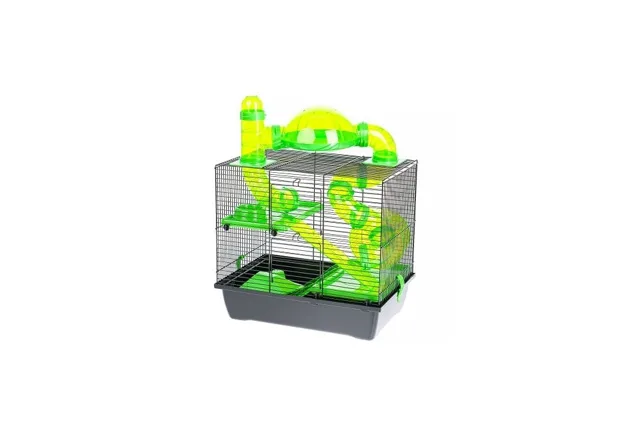 INTERZOO Rocky + Terrace klec pro křečky 42 cm zelená
