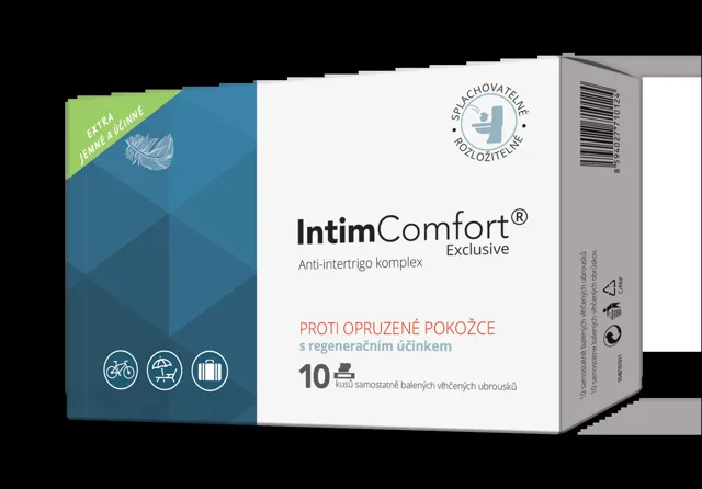 Intim Comfort anti-intertrigo balsám kapesníčky 10 ks