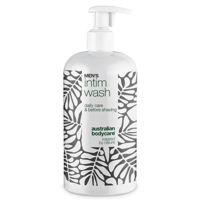 Intimní mycí gel pro muže – Jemná péče na každý den — Intimní mycí gel pro muže. Pomáhá proti podráždění a nepohodlí. Přírodní složení pro čistou a zdravou pokožku každý den.