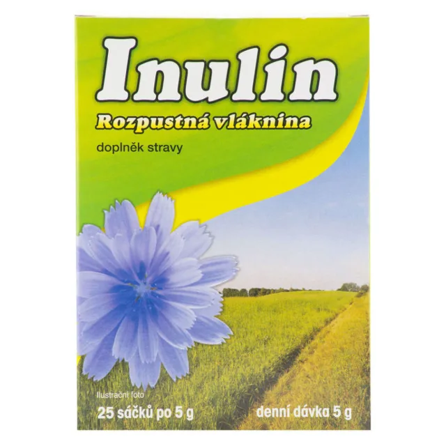 Inulín rozpzstná vláknina 25 x 5 g