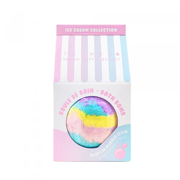 Inuwet Šumivá bomba do koupele Icecream Bubble Gum šumivá bomba do koupele