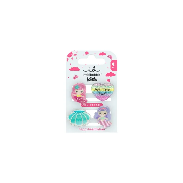Invisibobble Clipstar Kids Mermaid Dreams dětské skřipečky 4 ks