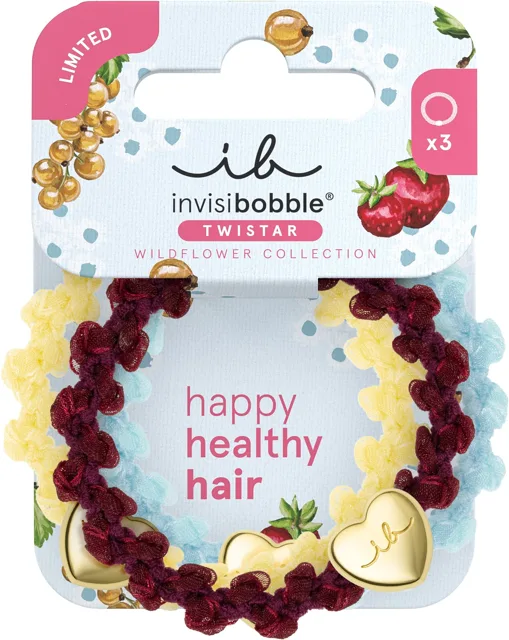 Invisibobble Gumička do vlasů Twistar Wildflower Cherry Twist 3 ks