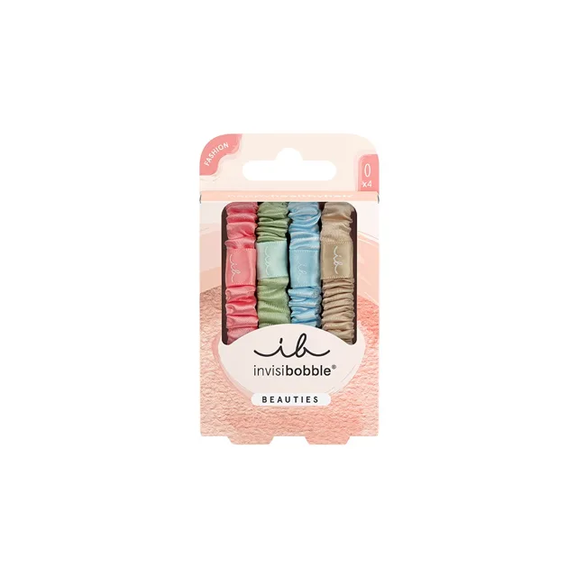 Invisibobble Hair Tie Beauties Satin Sorbet gumičky na vlasy 4 ks vícebarevné