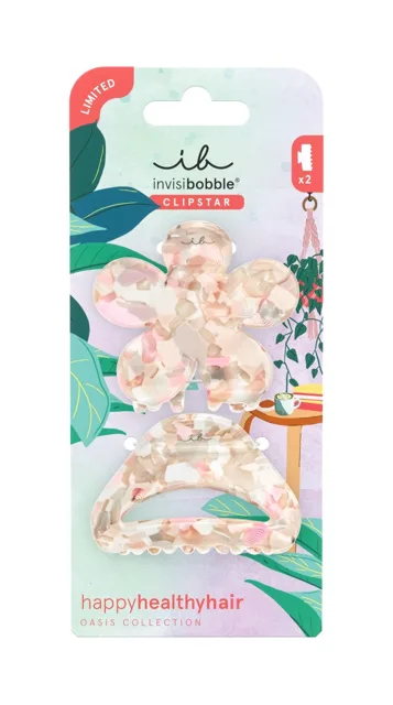 Invisibobble Skřipec do vlasů Clipstar Oasis Refreshed Bloom M 2 ks
