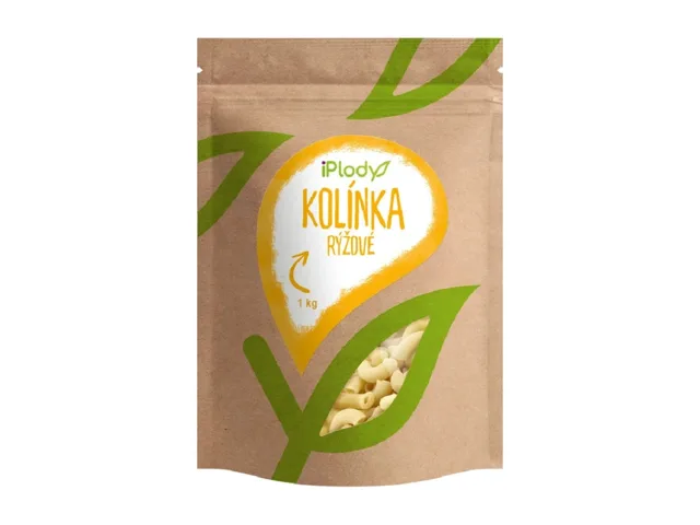 iPlody Rýžové těstoviny kolínka 2 kg (2 x 1 kg)