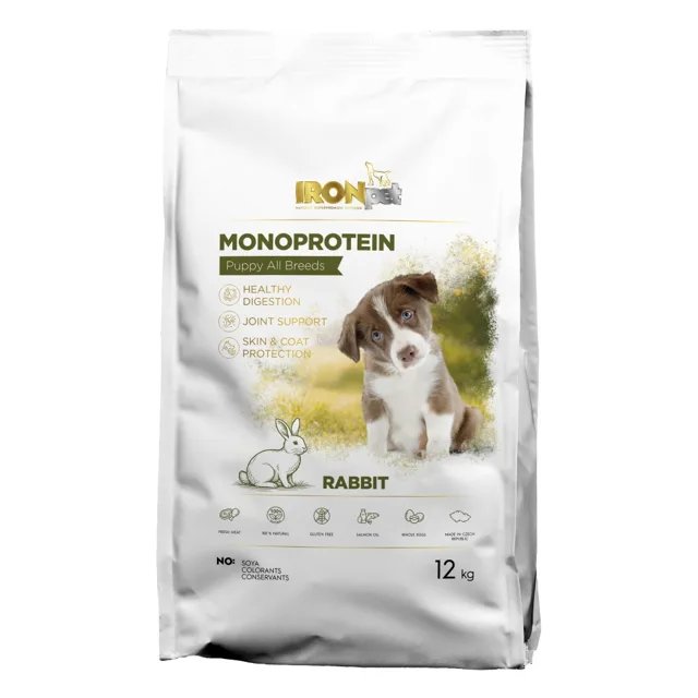 IRONpet Puppy All Breeds Rabbit 12 kg
