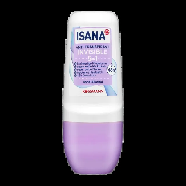 ISANA Antiperspirant roll-on pro ženy Invisible 50 ml