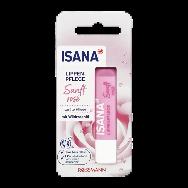 ISANA Balzám na rty Gentle Rose 4,8 g