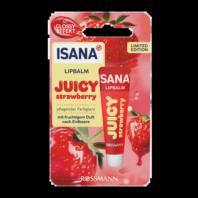ISANA Balzám na rty Juicy strawberry 10 ml