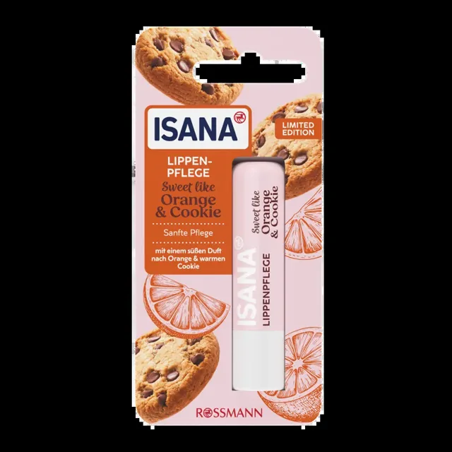 ISANA Balzám na rty Orange&Cookie