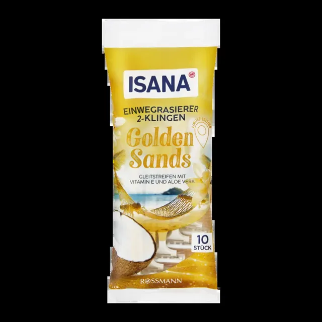 ISANA Dámské jednorázové holicí strojky se 2 břity, různé druhy 10 ks