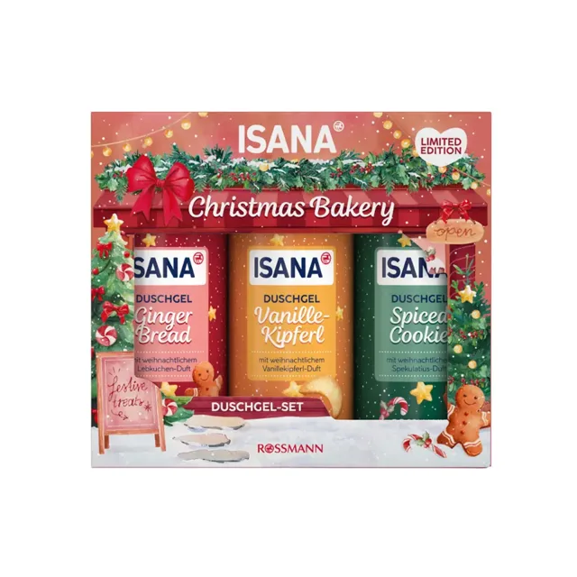 ISANA Dárková sada Sprchové gely Christmas Bakery