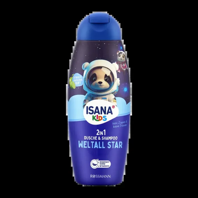 ISANA Kids Sprchový gel a šampon 2v1 Space Star 300 ml