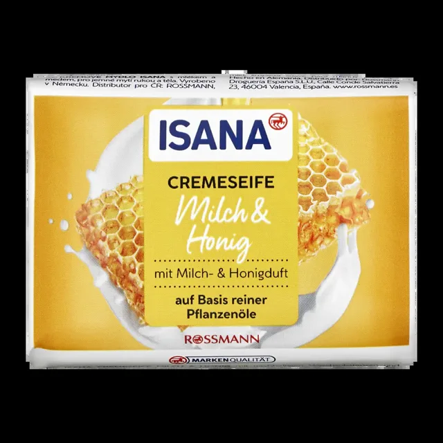 ISANA Krémové mýdlo Mléko & Med 150 g