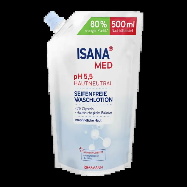ISANA Med Mycí emulze náhradní náplň 500 ml
