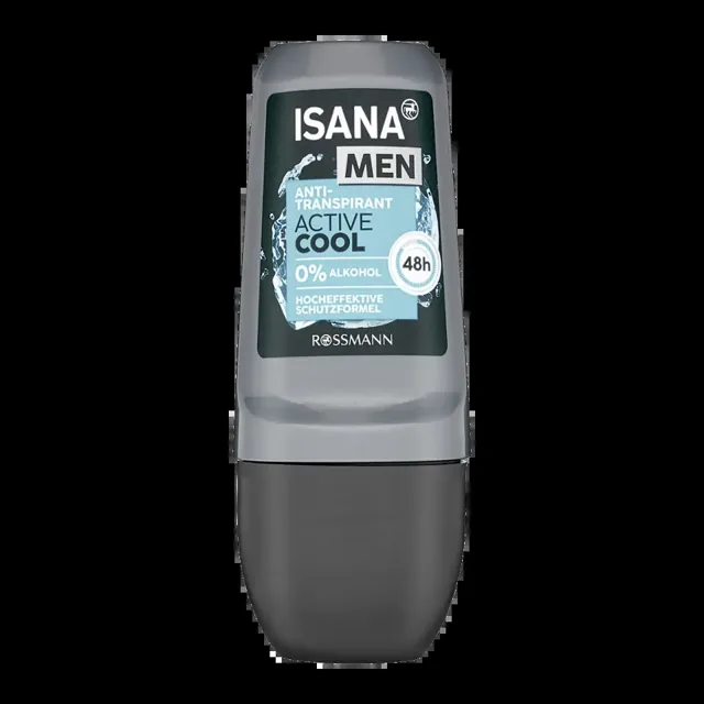 ISANA Men Antiperspirant roll-on pro muže Active Cool 50 ml