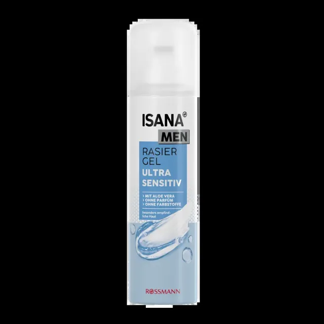 ISANA Men Gel na holení Ultra sensitive 200 ml