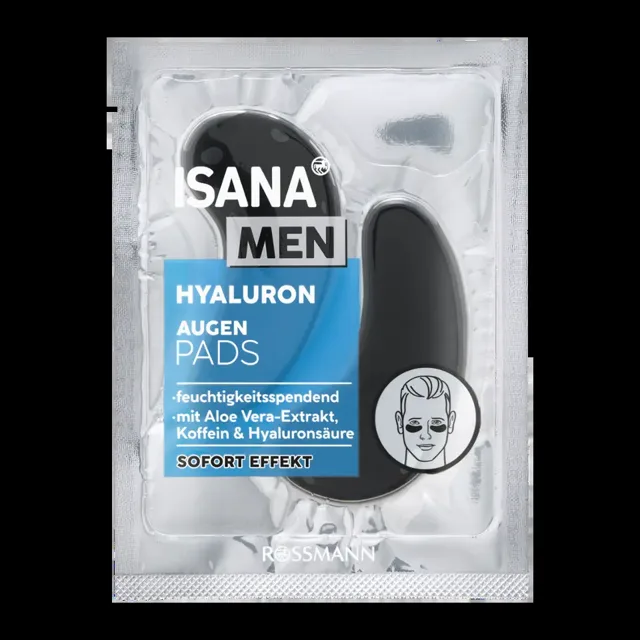 ISANA Men Hydrogelové oční polštářky Hyaluron Power