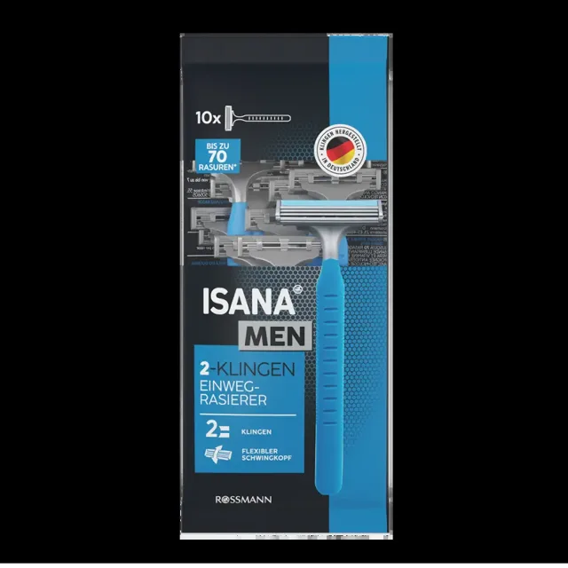 ISANA Men Jednorázová holítka 2 břity 10 ks