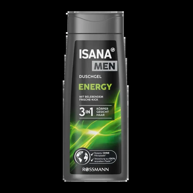 ISANA Men Sprchový gel pro muže 3v1 Energy 300 ml