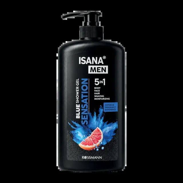 ISANA Men Sprchový gel pro muže 5v1 Blue Sensation 1000 ml
