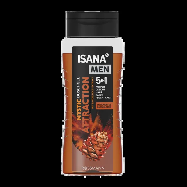 ISANA Men Sprchový gel pro muže 5v1 Mystic Attraction 300 ml