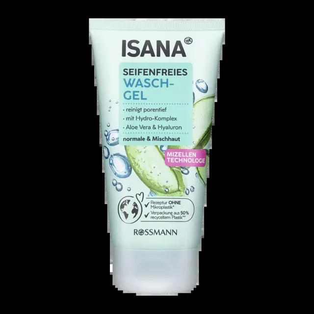 ISANA Micelární čisticí gel Aloe vera a hyaluron 150 ml