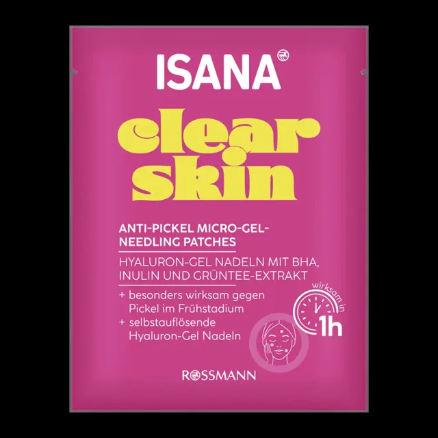 ISANA Mikrojehličkové náplasti na akné Clear Skin 6 ks