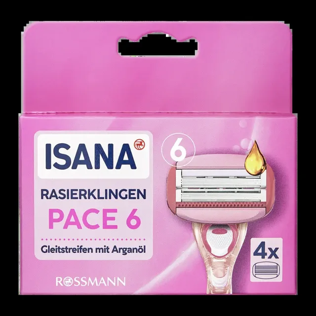 ISANA Náhradní holicí hlavice Pace 4 ks