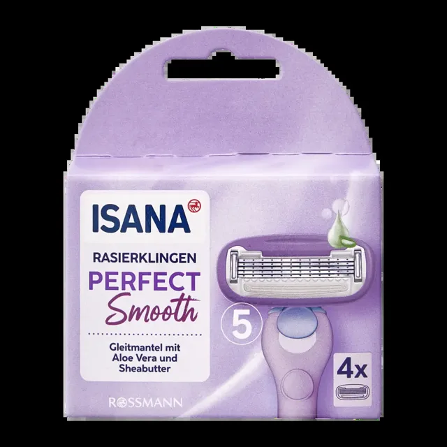 ISANA Náhradní holicí hlavice Perfect Smooth 4 ks