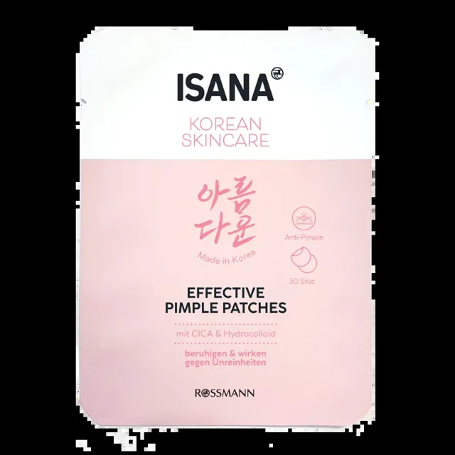 ISANA Náplasti na pupínky Korean Skincare 30 ks