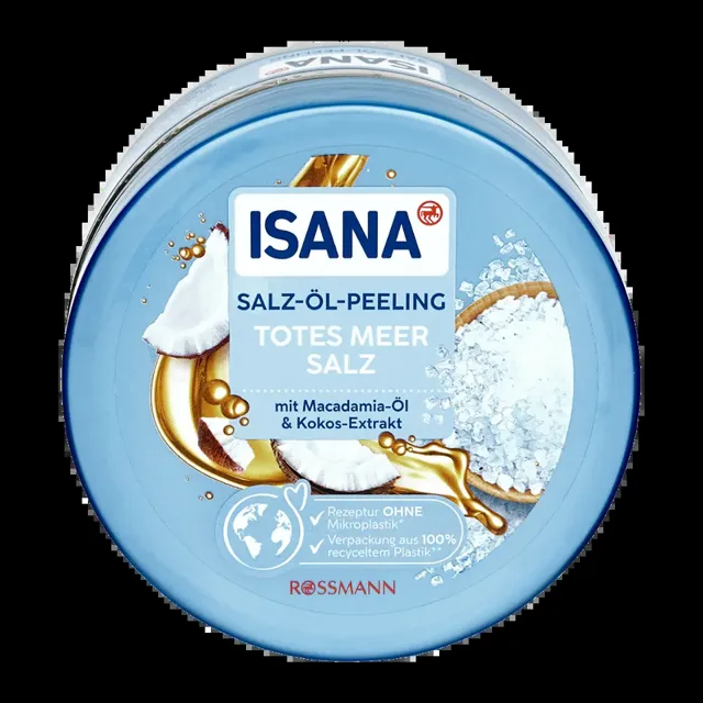 ISANA Peeling s mořskou solí, makadamiovým olejem a kokosem 300 g