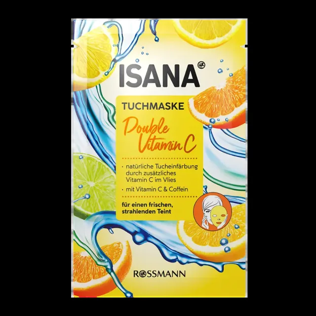 ISANA Pleťová maska Double vitamín C