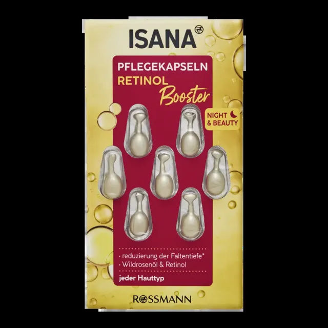 ISANA Pleťové kapsle s retinolem Night & Beauty 7 ks