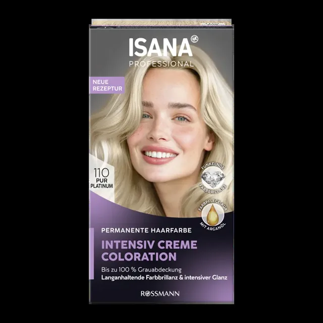 ISANA Professional Barva na vlasy Intensive Creme Coloration 110 platinová blond