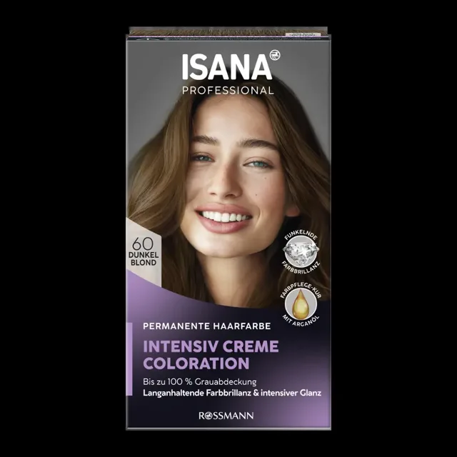 ISANA Professional Barva na vlasy Intensive Creme Coloration 60 světle hnědá