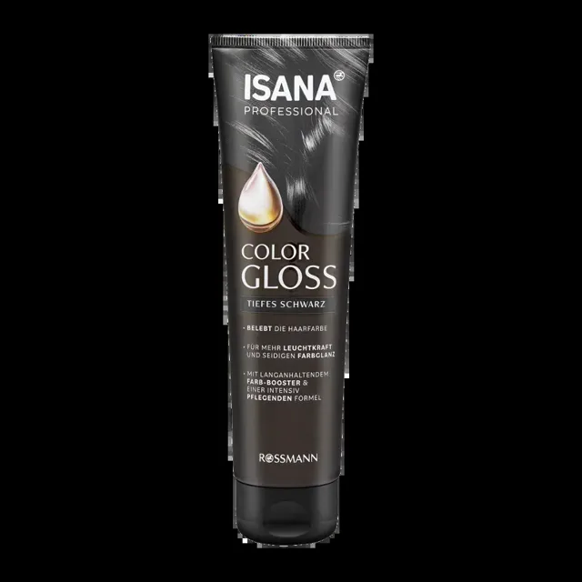 ISANA Professional Maska na vlasy Color Gloss Deep Black 150 ml