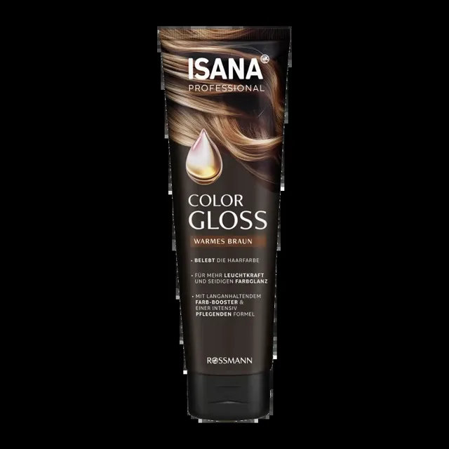 ISANA Professional Maska na vlasy Color Gloss Warm Brown 150 ml
