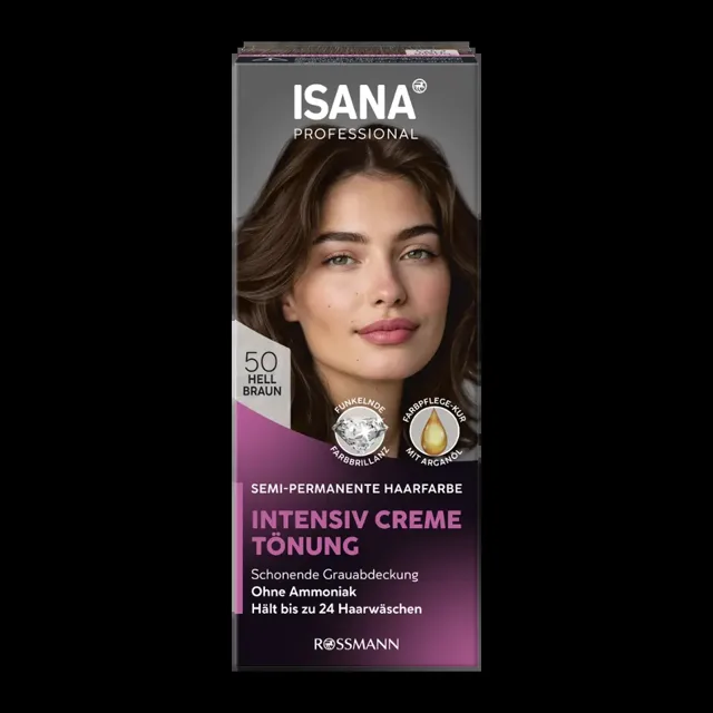 ISANA Professional Smývatelná barva 50 Světle hnědá