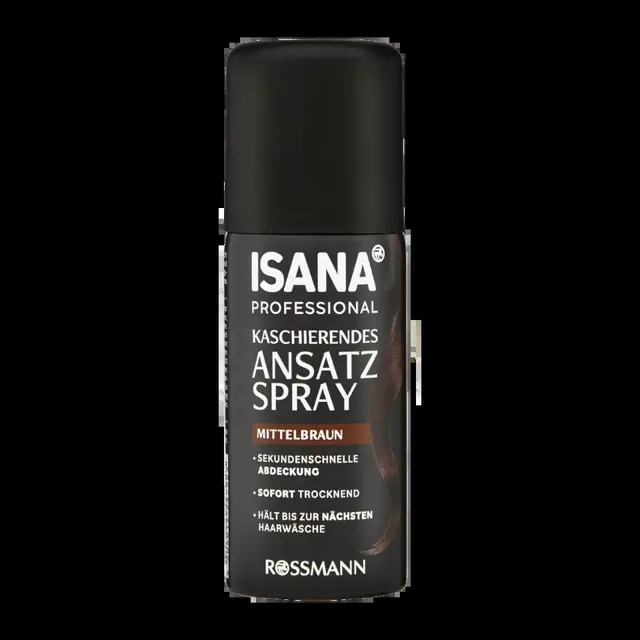 ISANA Professional Sprej na odrosty středně hnědý 100 ml