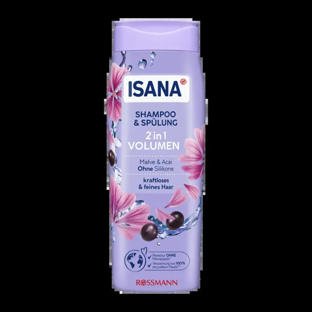 ISANA Šampon a kondicionér 2v1 pro objem 300 ml