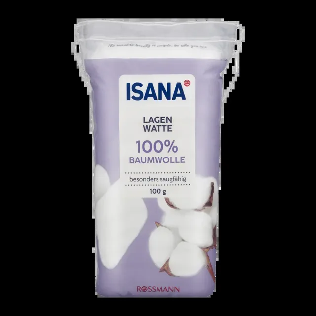 ISANA Skládaná vata 100 g