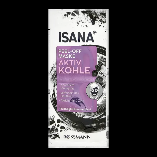 ISANA Slupovací pleťová maska s aktivním uhlím 16 ml