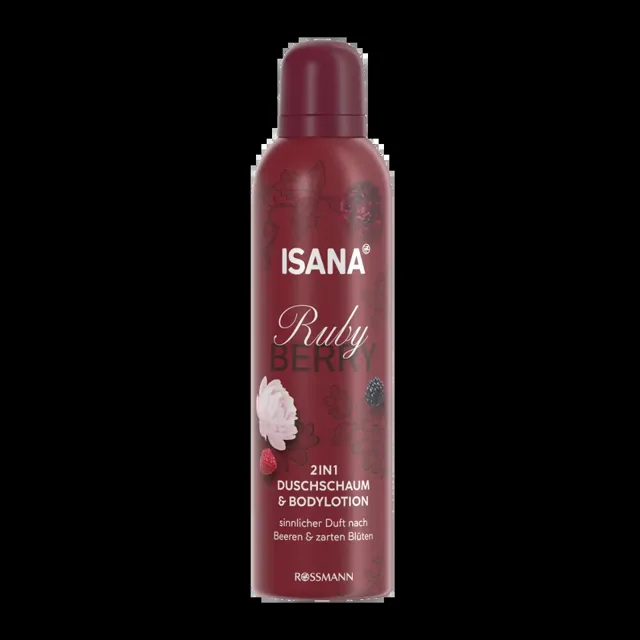ISANA Sprchová pěna 2v1 Ruby Berry